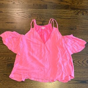Lilly Pulitzer hot pink top medium